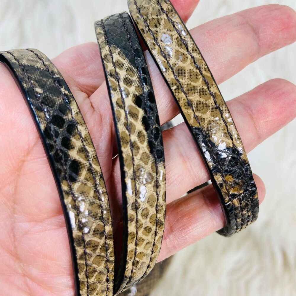 Coach Soho python embossed leather mini crossbody… - image 4